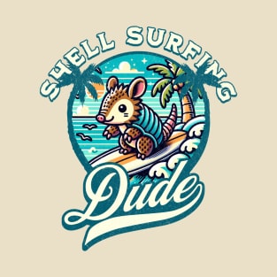 Shell Surfing Dude Armadillo T-Shirt