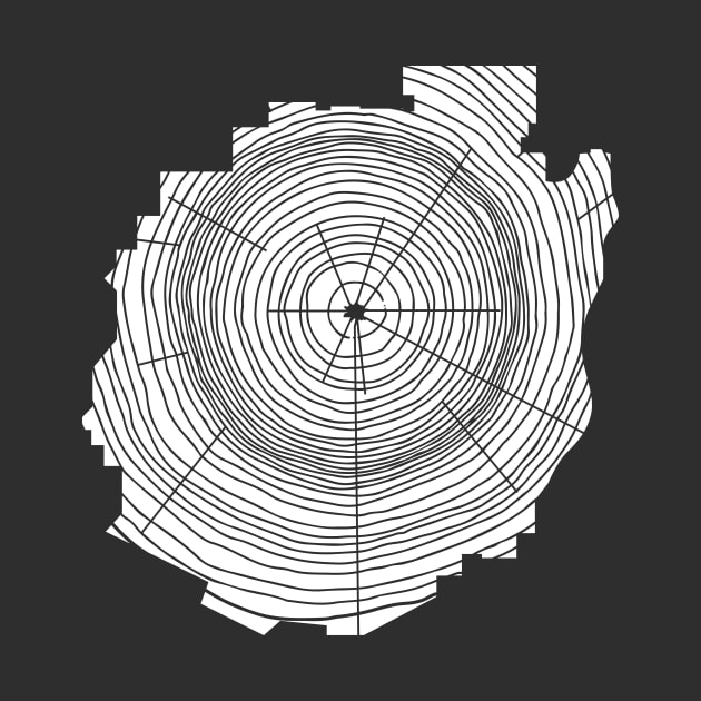 Adirondack Mountains Adirondacks Park Tree Rings by PodDesignShop