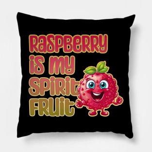 Raspberry is My Spirit Fruit Pillow