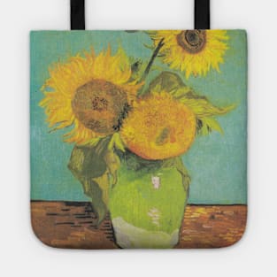 Sunflowers in a vase by van Gogh Tote