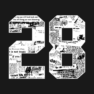 28 numbers T-Shirt