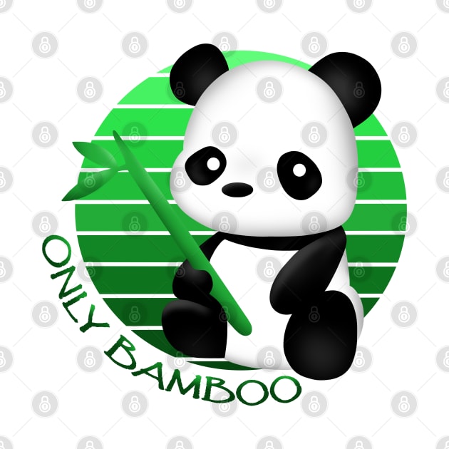 Panda - Only Bamboo by Smoky Lemon