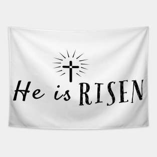 He Is Risen Cool Inspirational Easter Christian Tapestry