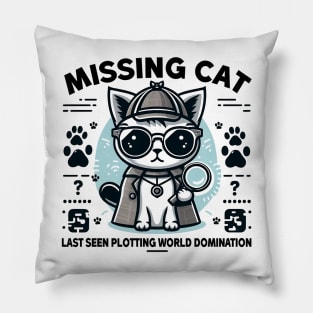 Missing Cat Pillow