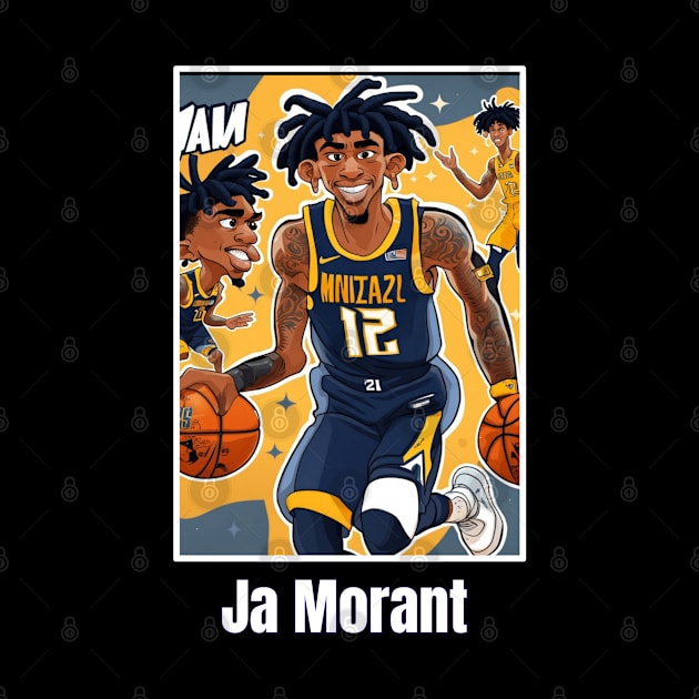 Ja Morant victor illustration design by Nasromaystro