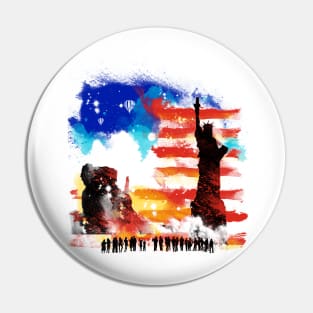 american sunrise Pin