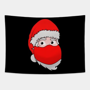 2020 Christmas Gift Masked Santa Claus Tapestry