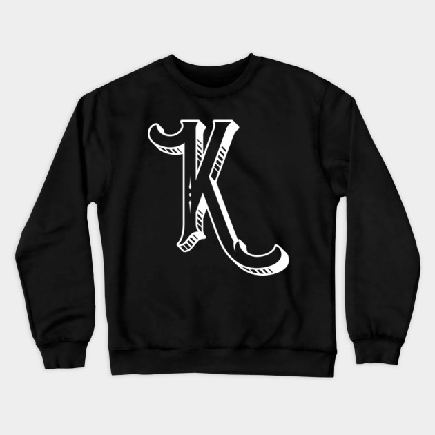 Adult Letter K Crewneck Sweatshirt