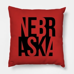 Graphic Nebraska Design with unique contrast Pillow