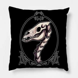 Horse Skull (Framed Version) Pillow