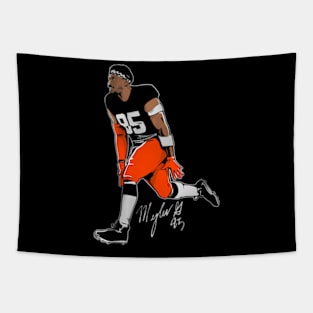 Myles Garrett Superstar Pose Tapestry