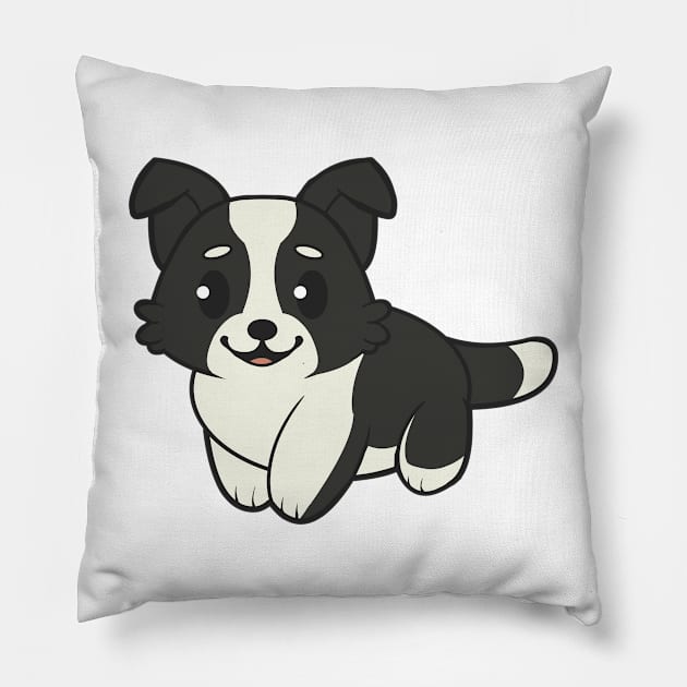 The Happy Border Collie: Your new Best Friend Pillow by JaychelDesigns