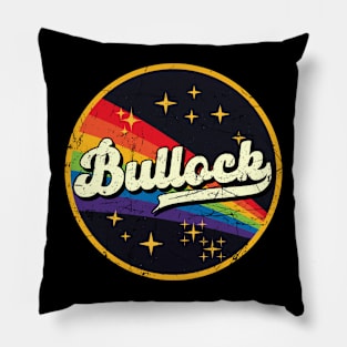 Bullock // Rainbow In Space Vintage Grunge-Style Pillow