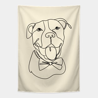 Pitbull brown Tapestry