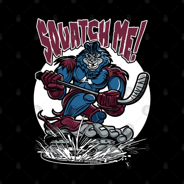 Squatch Me Sasquatch Hockey Player by eShirtLabs