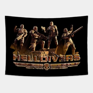 i am a helldivers squad new design Tapestry