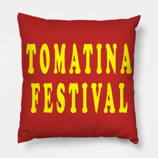 Tomatina Festival Pillow