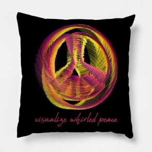 Visualize Whirled Peace Pillow