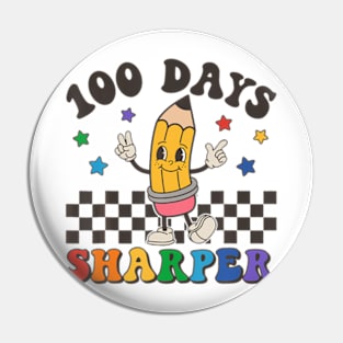 Retro 100 Days Sharper Little Pencil 100 Days of School Pin