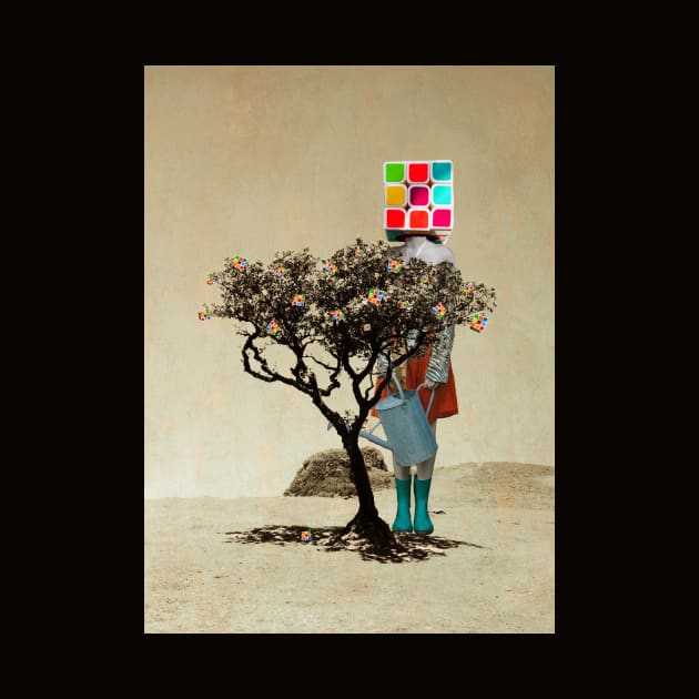 Rubik's tree by mintchocollage