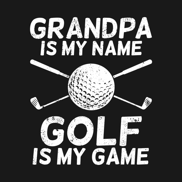 Golfing Grandpa Golf Grandfather Golfer Gift by Dolde08