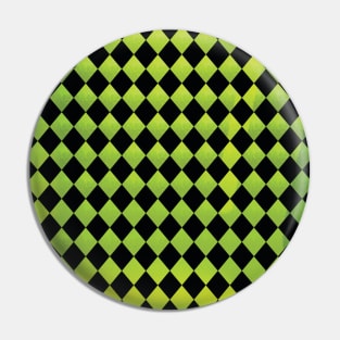 Simple Green And Black Modern Pattern Water Color Pin