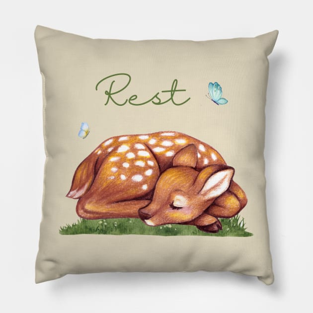 Rest Pillow by LylaLace Studio