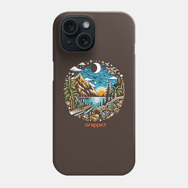 Outdoor adventure activity Phone Case by grappict