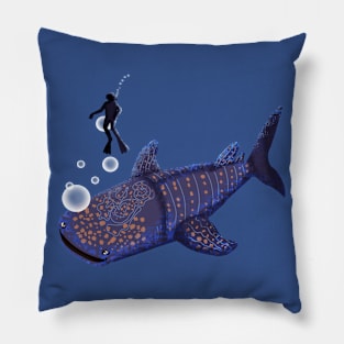 whale shark Pillow