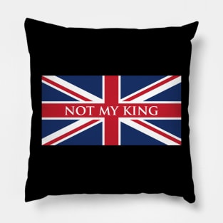 Not My King Union Jack Flag Pillow