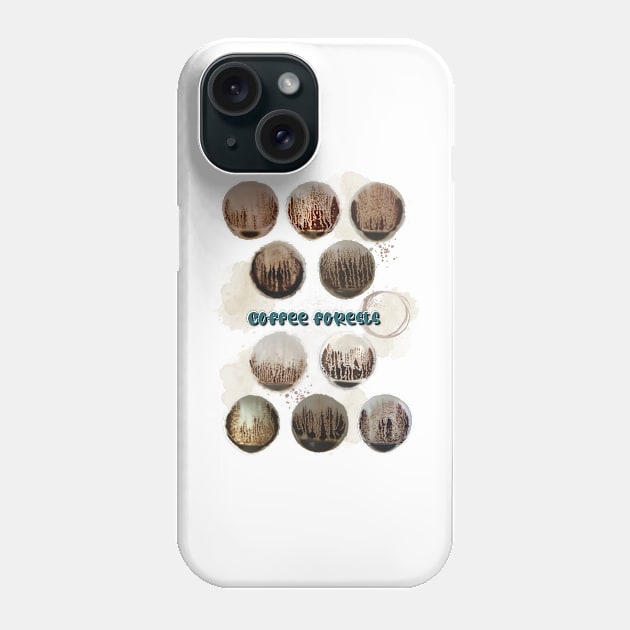 Coffee Cup Forests Collection Phone Case by creativebakergb