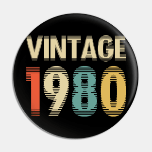 Vintage 1980 Pin