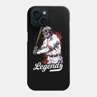 Skull Legends Baseball Player Phone Case