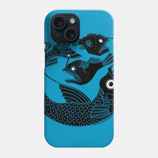 Anglerfish Trio (subtle) Phone Case