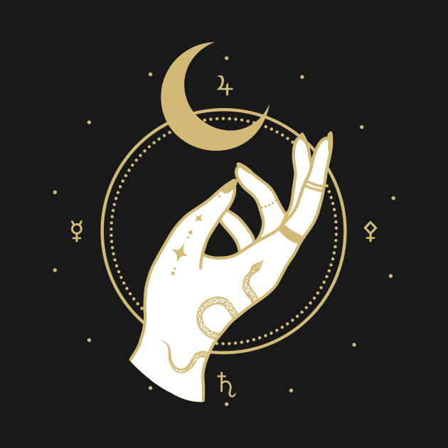 Occult Hand in Gold by Angelandspot