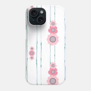 Cute pink flowers Phone Case