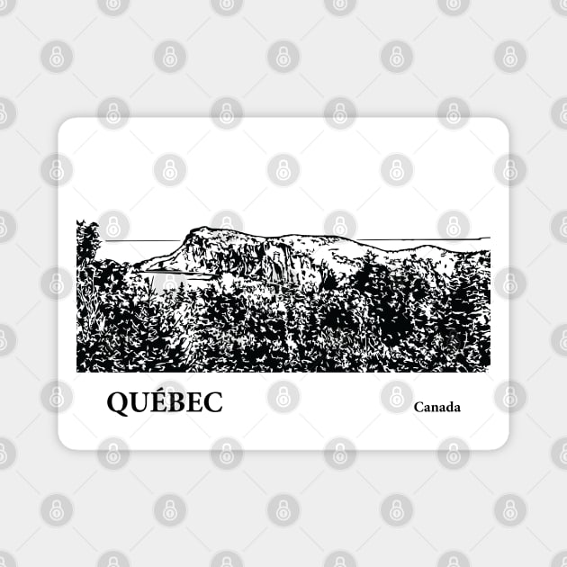 Quebec Canada Magnet by Lakeric