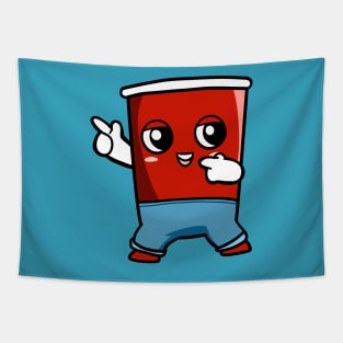 Red Plastic Party Cup Tapestry