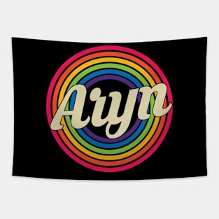 Aryn - Retro Rainbow Style Tapestry