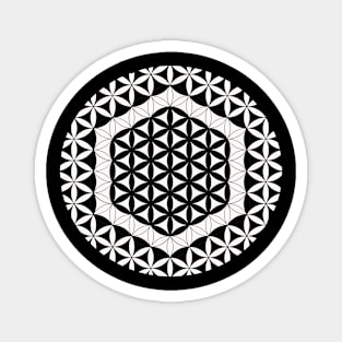 Hexagon Mandala Flower Of Life Magnet