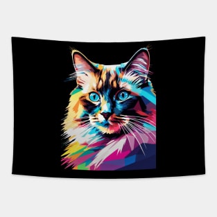 Ragdoll Cat Pop Art Tapestry