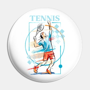 TENNIS PLAYER Pin