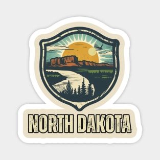 North Dakota State USA Magnet