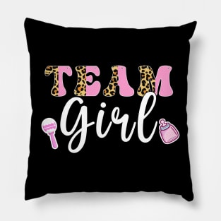 Team Girl Gender Reveal Pillow