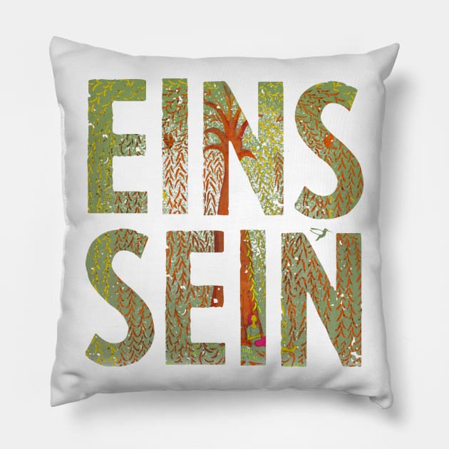 eins sein - Trauerweide Pillow by mnutz