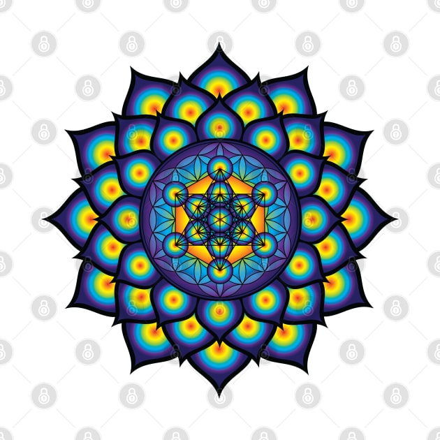 Flower of Life Metatron's Cube by GalacticMantra