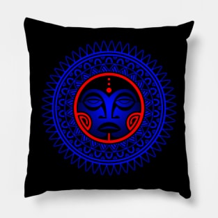 POLYNESIAN MASK 1B Pillow