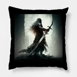 The fear fighter with his sword Pillow