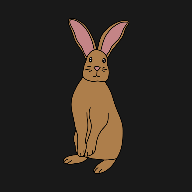 Brown Rabbit by Kelly Louise Art