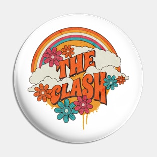 Retro Rainbow - The Clash Pin